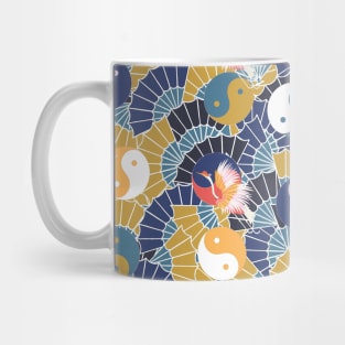 Crane yin yang pattern Mug